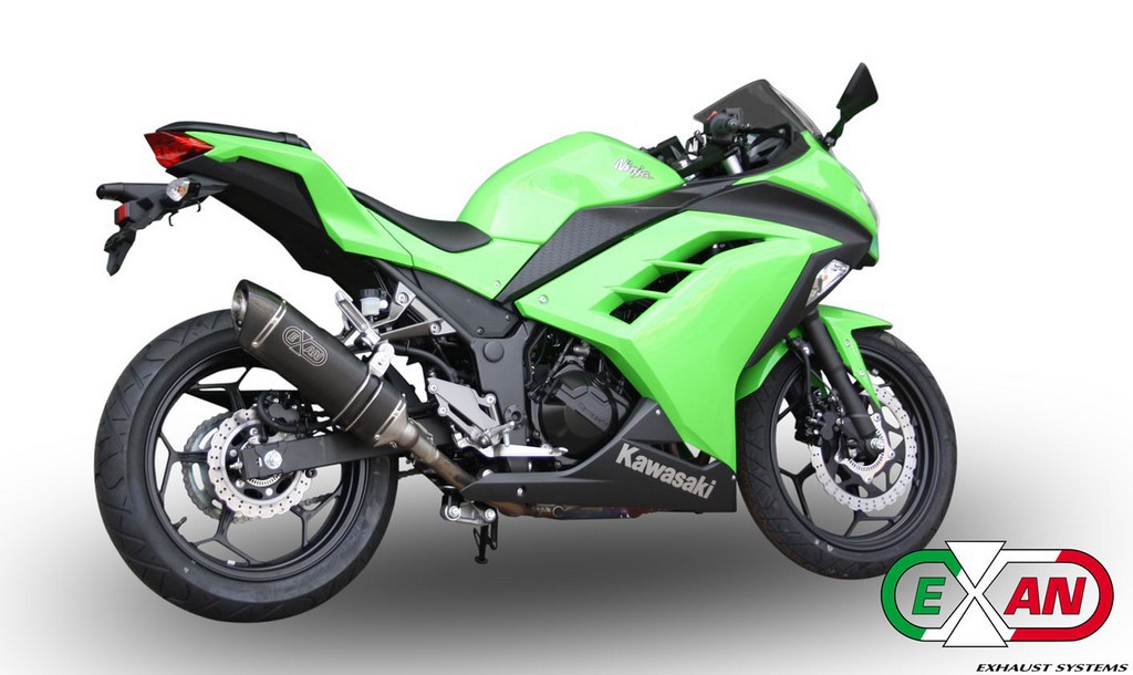 EXAN - KAWASAKI NINJA 300 - X-BLACK Ovale (Me-Re)