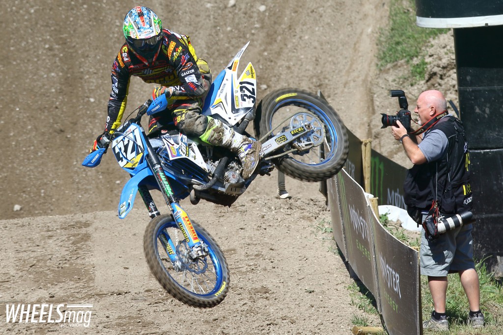 Samuele Bernardini, in sella alla TM, 8° nella MX2