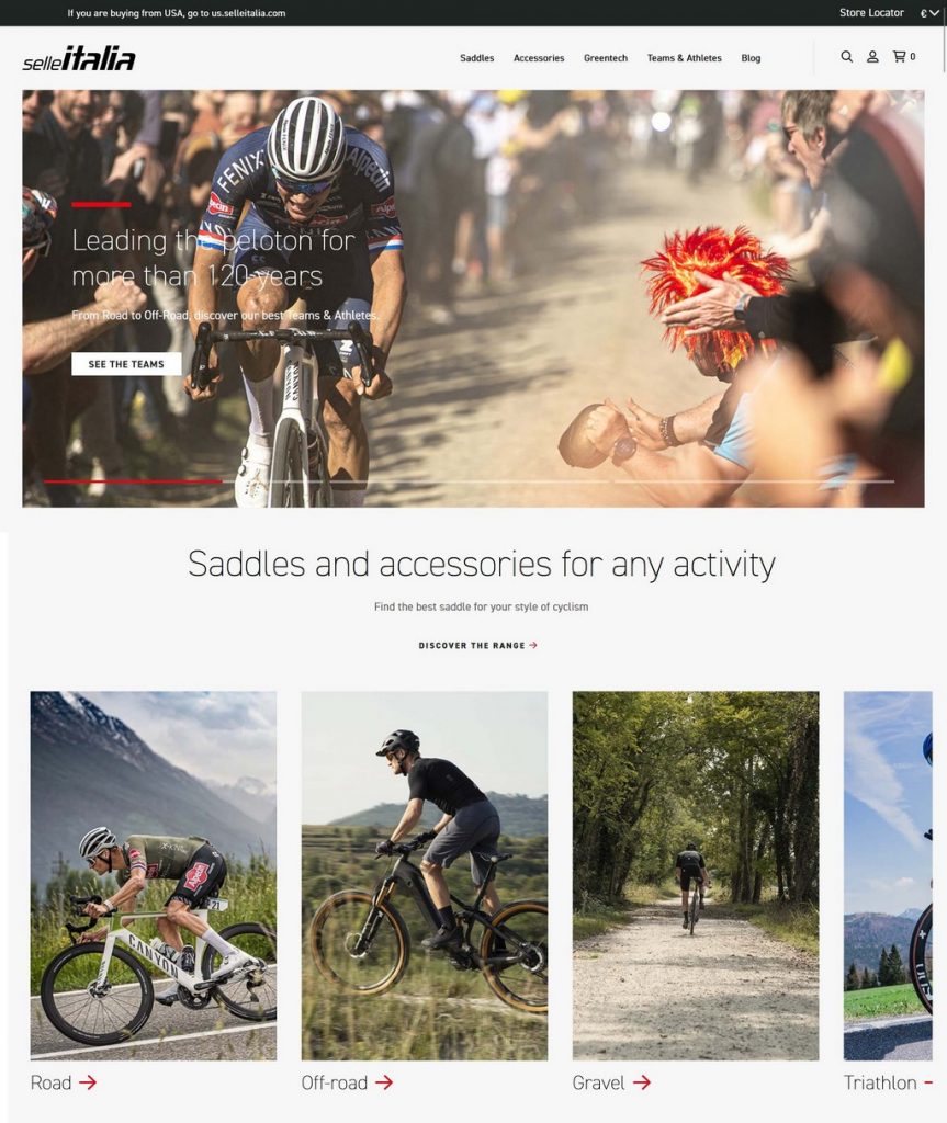 Selle Italia_new website_homepage