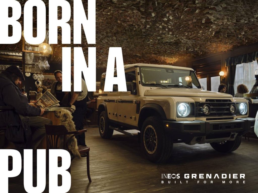 Il Grenadier nasce davvero in un pub: INEOS racconta le origini del suo 4x4